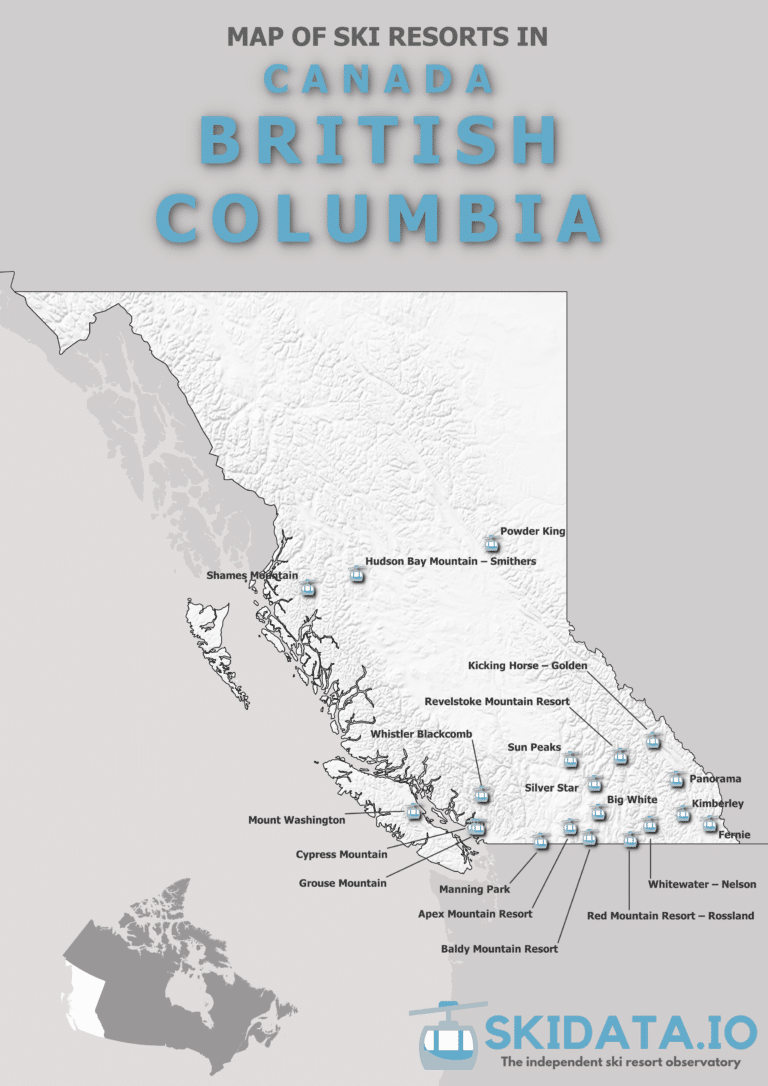 Map of ski resorts in british columbia