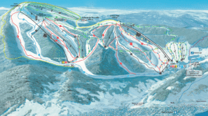 Gerardmer - plan des pistes de ski