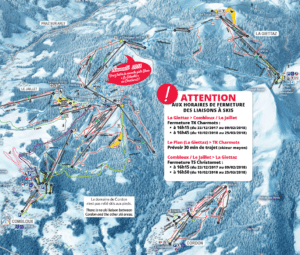 La Giettaz - Plan des pistes de ski