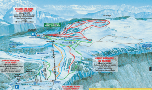 Le Semnoz - Plan des pistes de ski