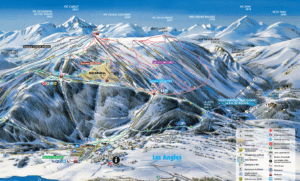 Les Angles - Plan des pistes de ski