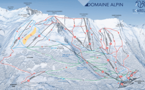 Les Karellis - Plan des pistes de ski