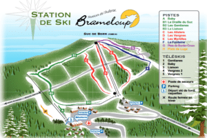 brameloup - plan des pistes de ski