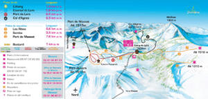 Etang de Lers - Plan des pistes de ski de fond