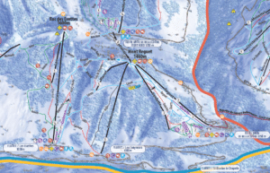 Flumet - Plan des pistes de ski