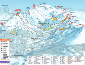 Meribel Mottaret - Plan des pistes de ski