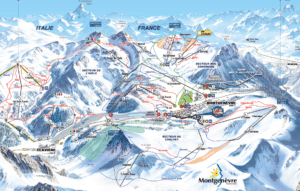 Montgenevre - Plan des pistes de ski