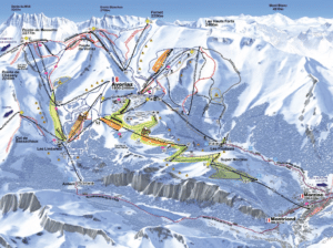Montriond - Plan des pistes de ski