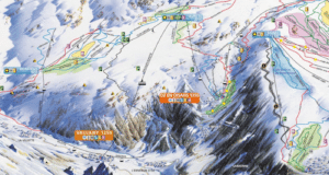 Oz en Oisans - Plan des pistes de ski