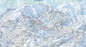 Saint Gervais plan des pistes de ski