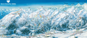 Serre Chevalier - plan du domaine skiable