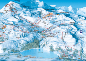 Tignes - Plan des pistes de ski