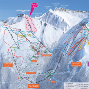 Valmeinier - plan du domaine skiable