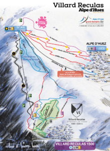 Villard Reculas - Plan des pistes de ski