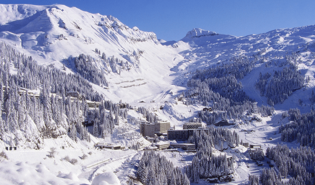 Flaine in winter