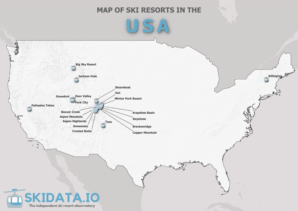 map of ski resorts in the usa