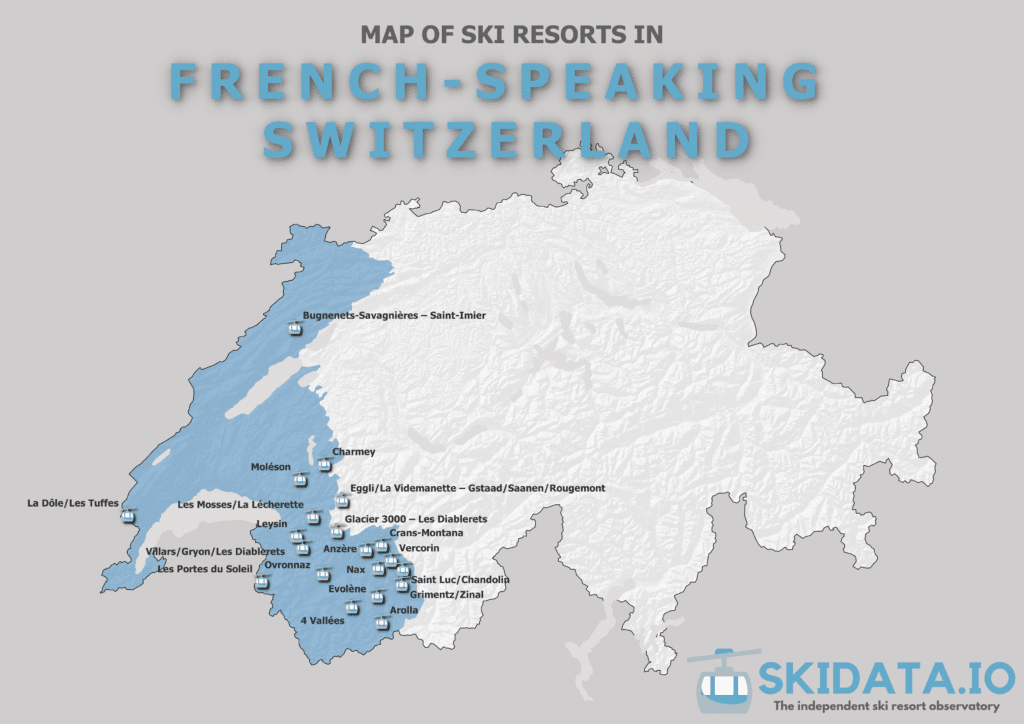 map ski resorts suisse romande